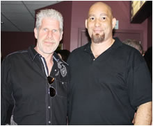 Del and Ron Perlman